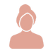 Pink woman icon