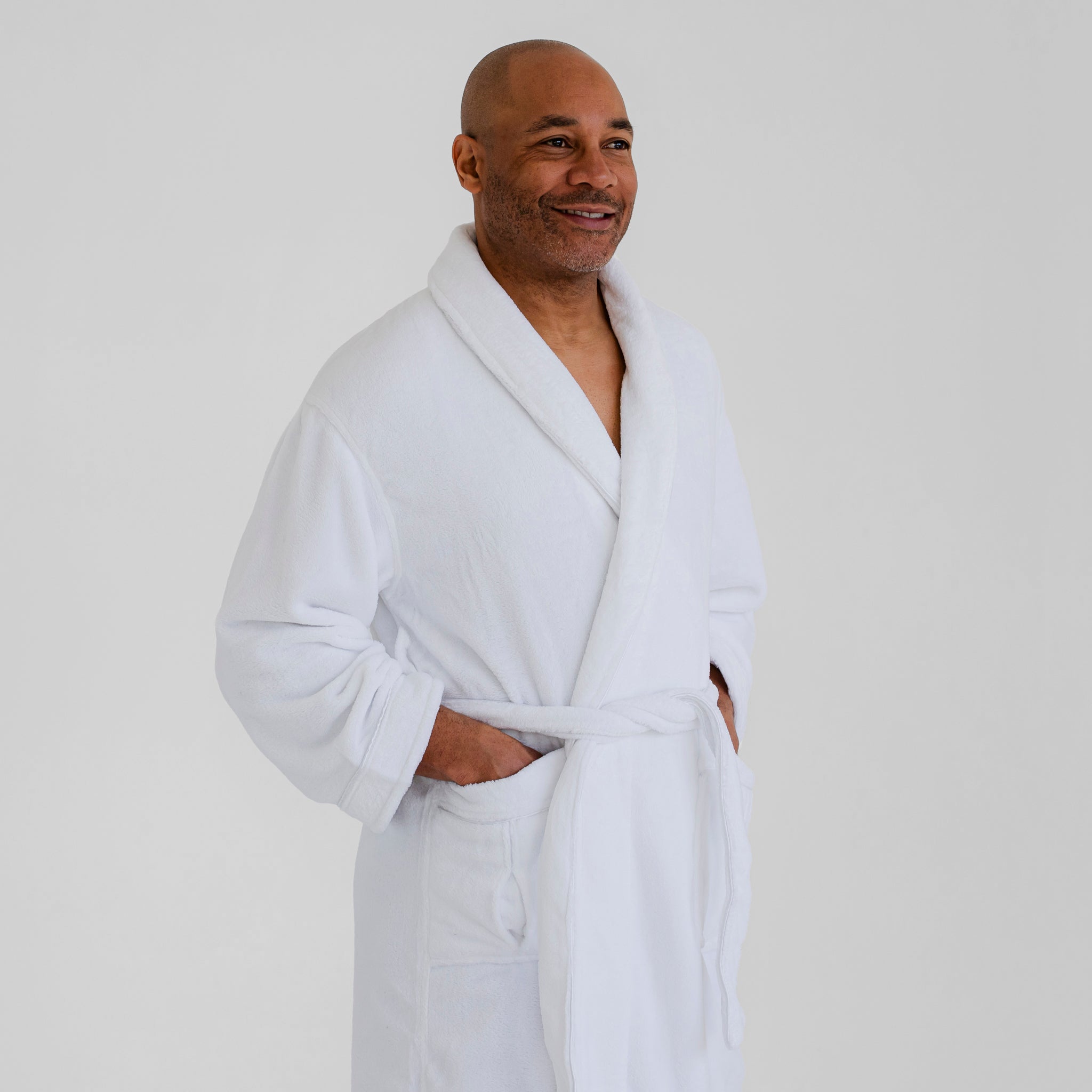 Fleece Robe Water Absorbent Bathrobe Luxury Spa Robes