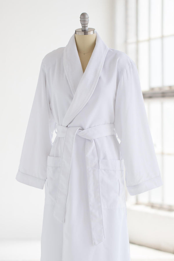 Classic Terry Cloth Spa Robe in white