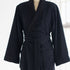 Classic Terry Cloth Spa Robe - Black