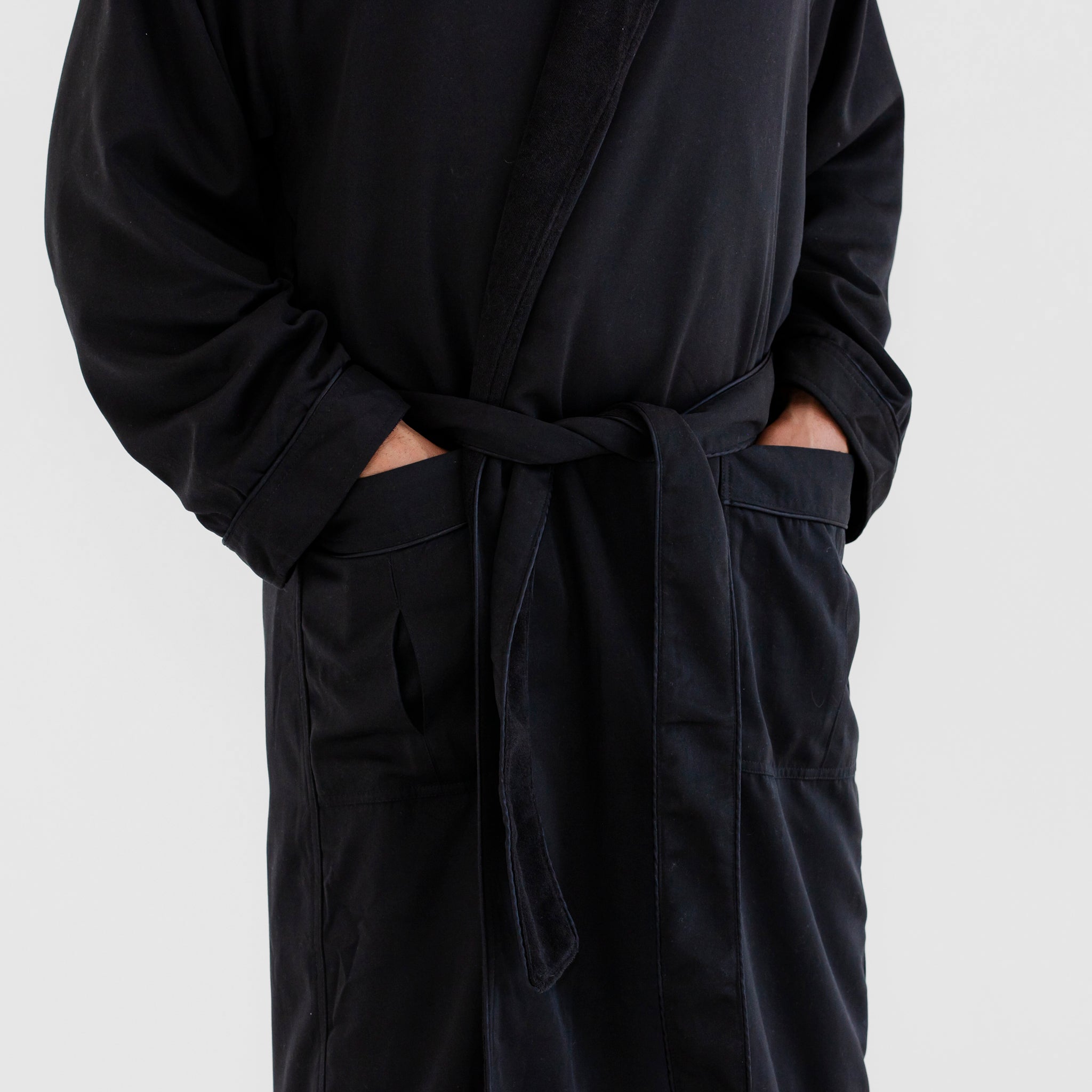 Spat Cloth Luxury Spa Robes | Classic Terry Cloth Bathrobe | Black | Luxury Spa Robes