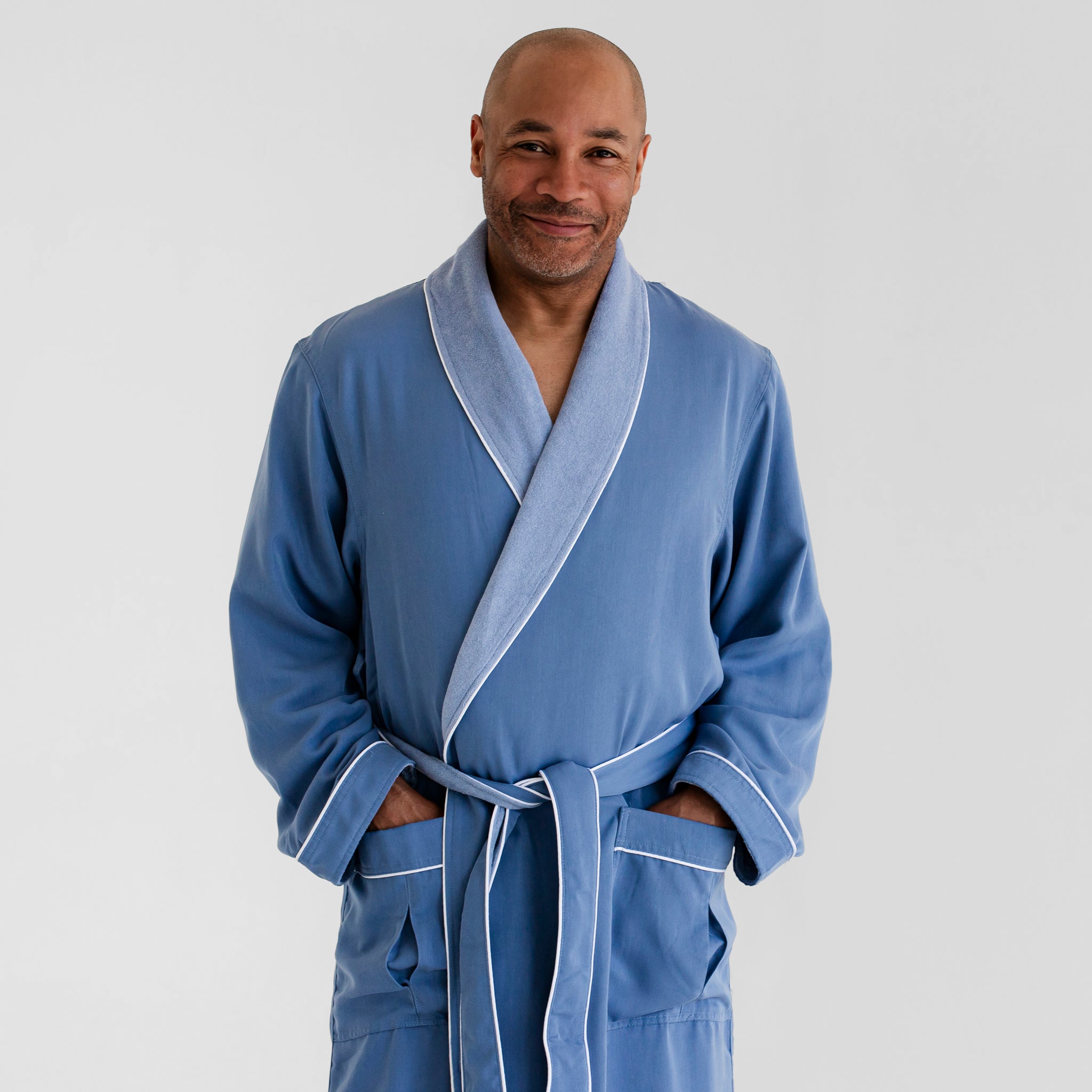 Classic Terry Cloth Bathrobes | Pacific Blue | Luxury Spa Robe