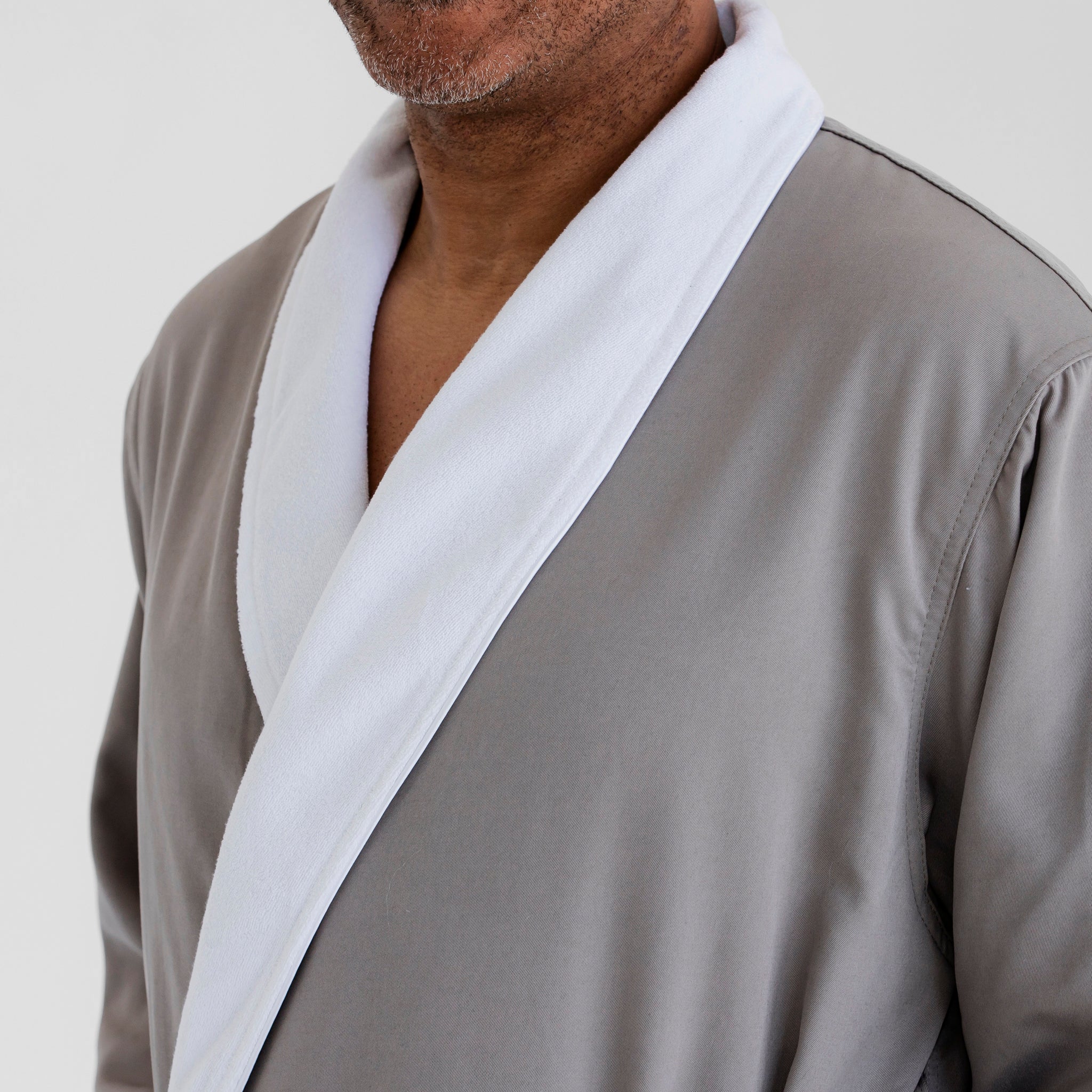 Spa Robe Mc Luxury Spa Robes | Classic Terry Cloth Bathrobe | Smoke Grey | Luxury ...