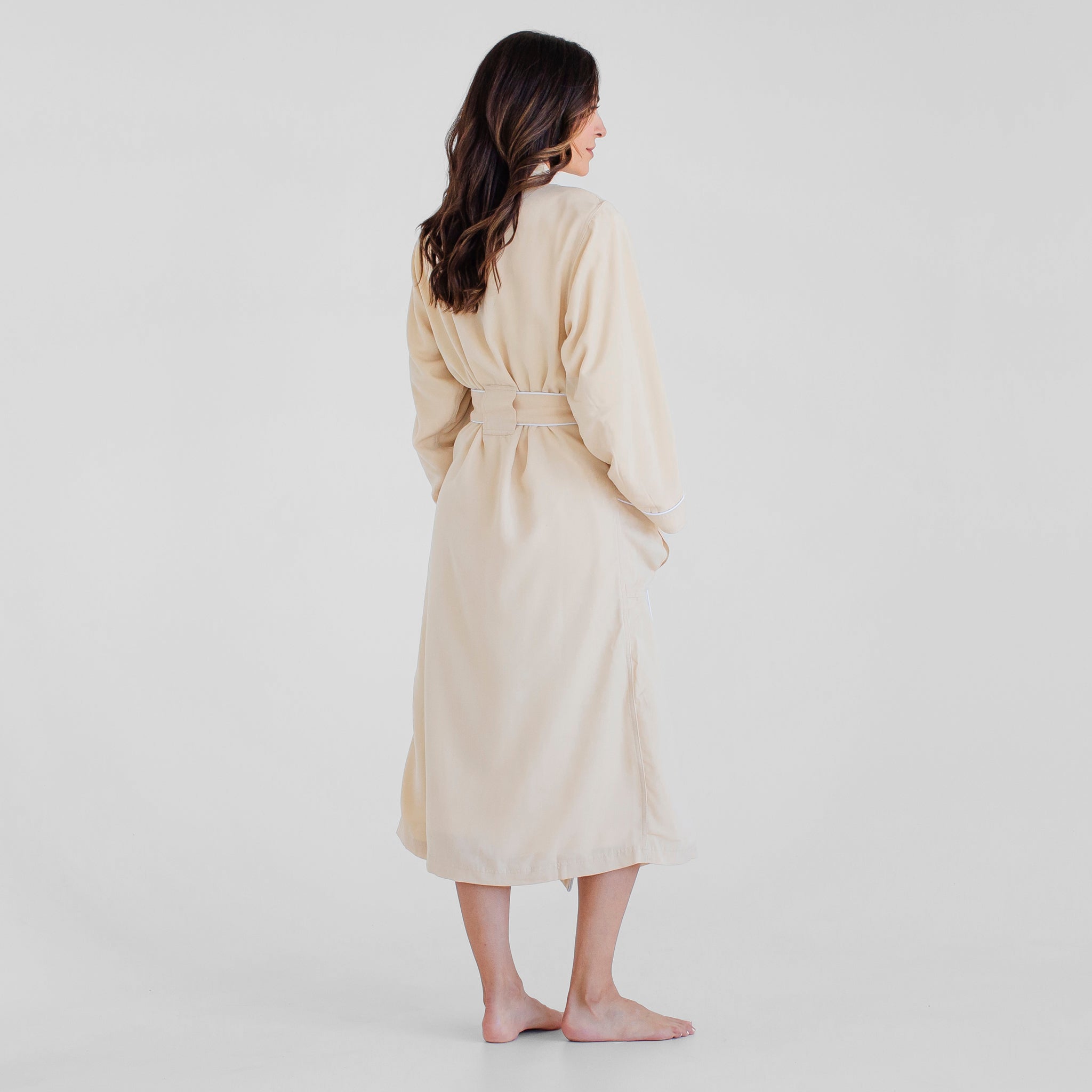 Luxury Spa Robes | Classic Terry Cloth Bathrobe | Stone Ivory | Luxury ...
