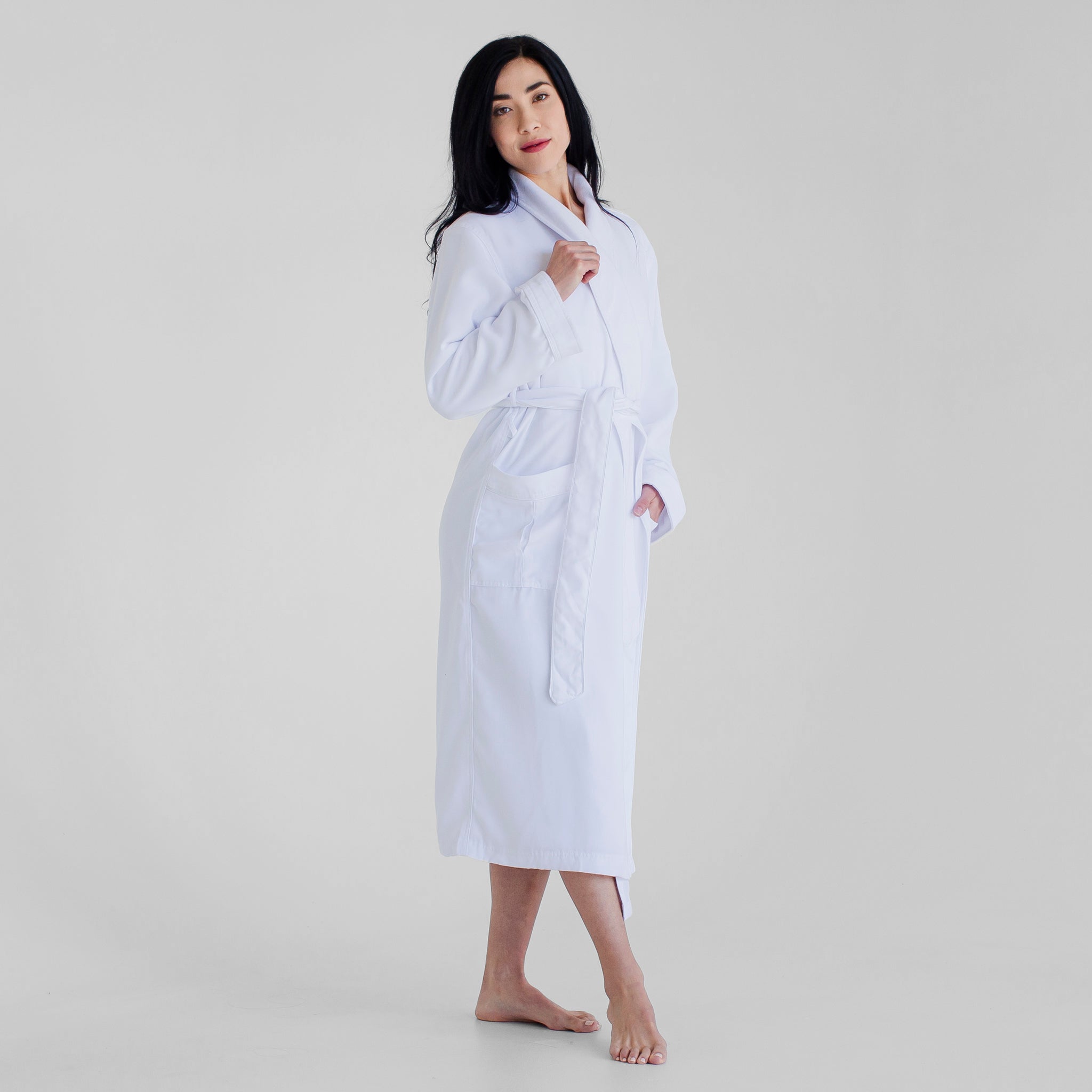 Luxury Spa Robes | Classic Terry Cloth Bathrobe | White | Luxury Spa Robes