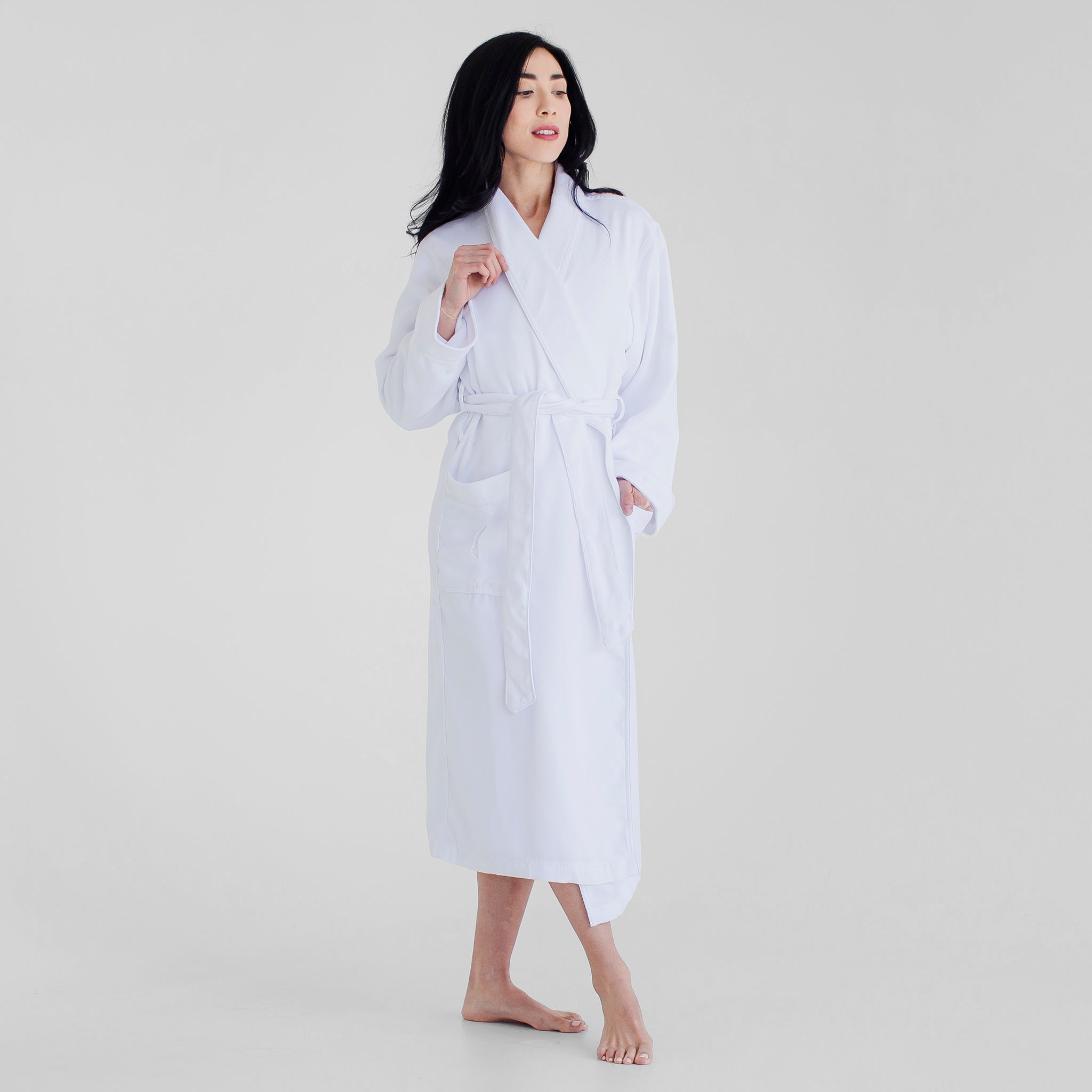 Luxury Spa Robes | Classic Terry Cloth Bathrobe | White | Luxury Spa Robes