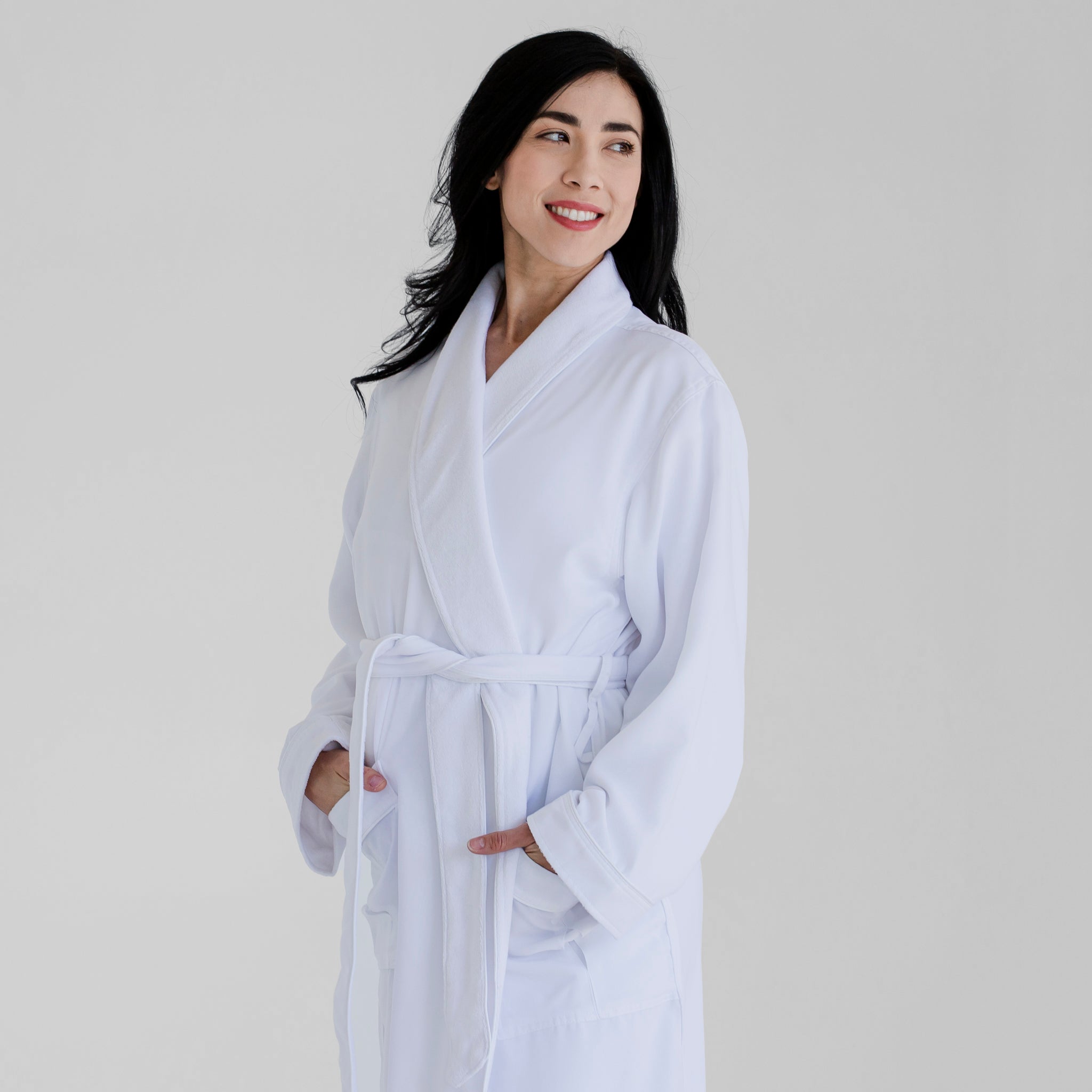 Luxury Spa Robes | Classic Terry Cloth Bathrobe | White | Luxury Spa Robes
