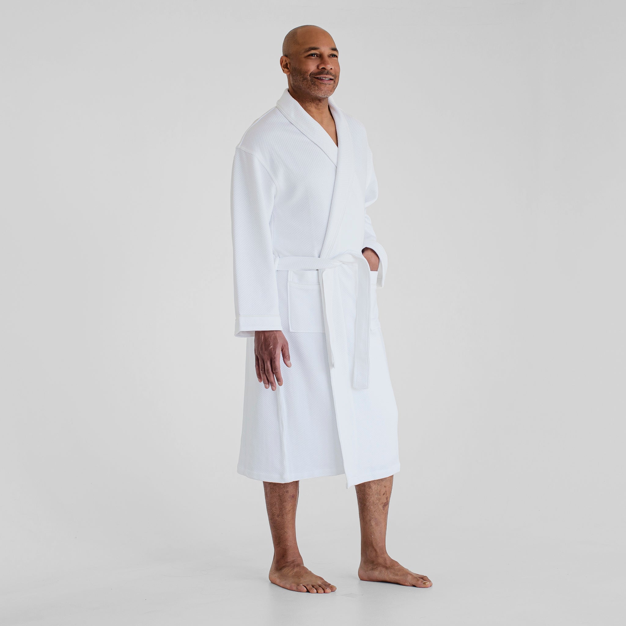 Luxury Spa Robes | Cotton & Modal Waffle Spa Robe | White | Luxury Spa ...