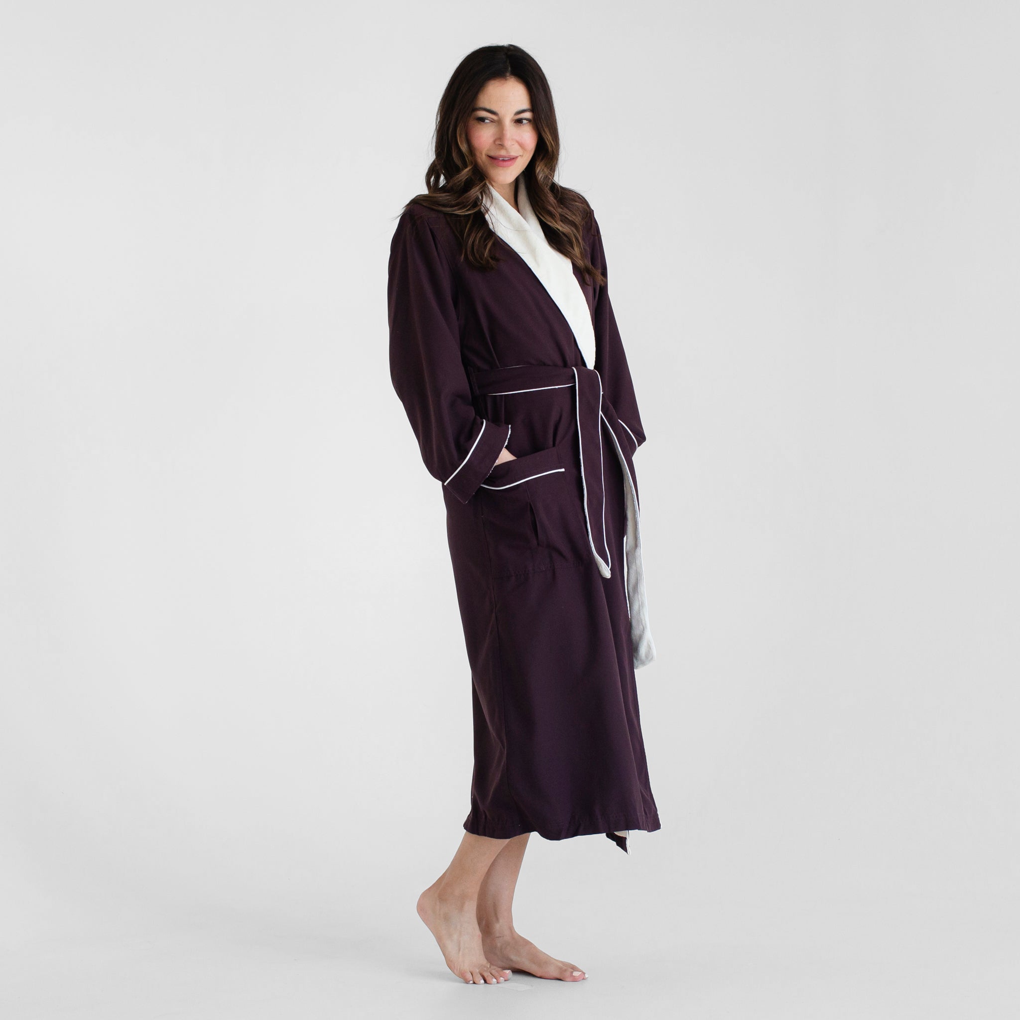 Luxury Spa Robes | Deluxe Plush Bathrobe | Chocolate Brown | Luxury Spa ...