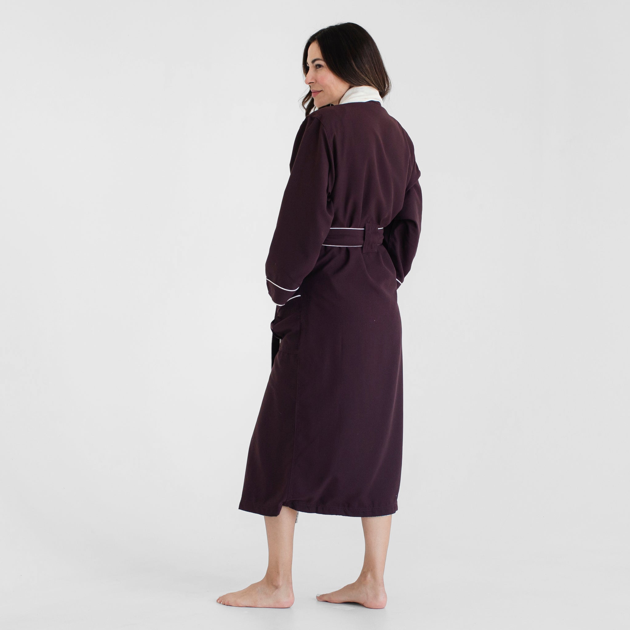 Spa Robe Mc Luxury Spa Robes | Deluxe Plush Bathrobe | Chocolate Brown | Luxury Spa ...