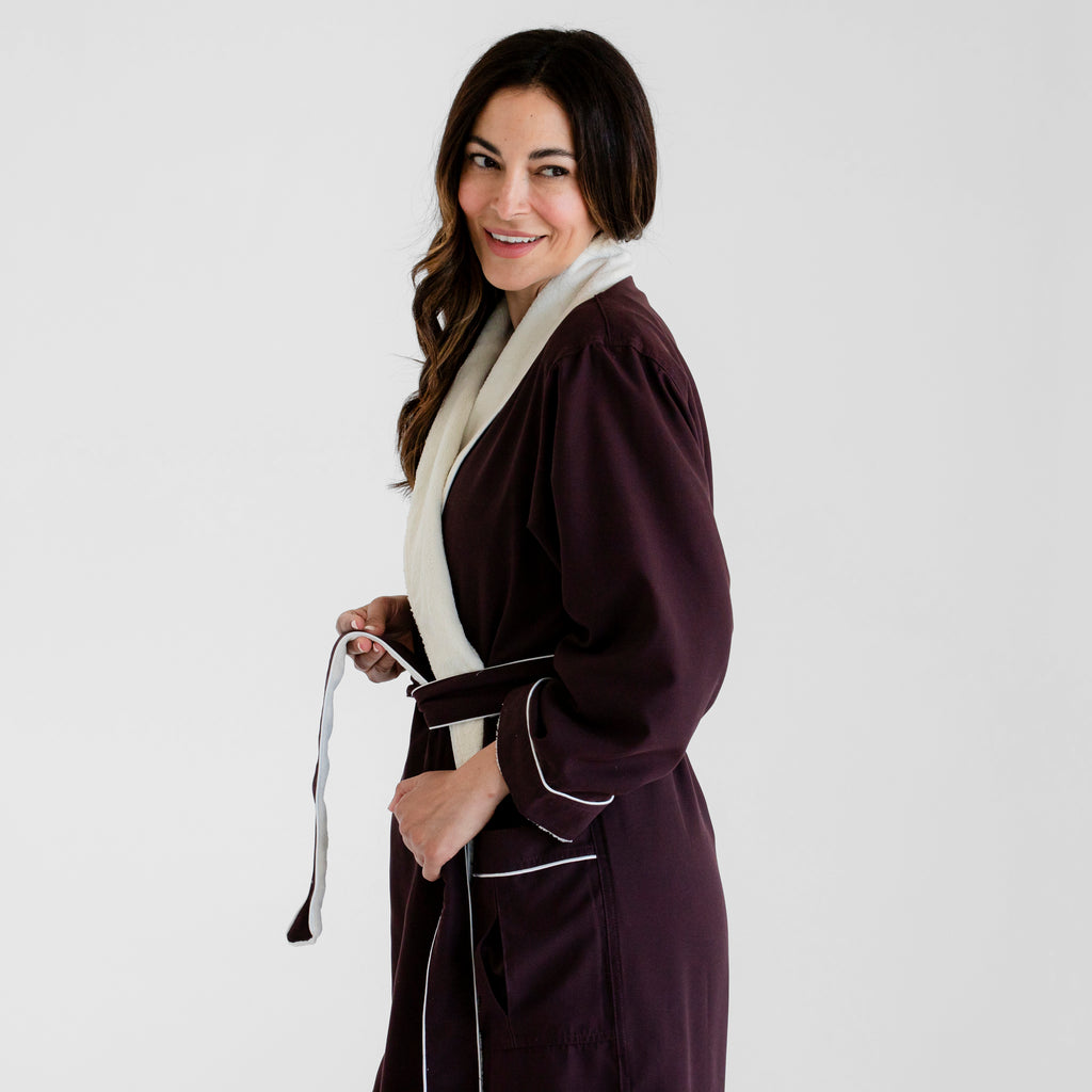 Champneys Robe Luxury Spa Robes | Deluxe Plush Bathrobe | Chocolate Brown | Luxury Spa ...