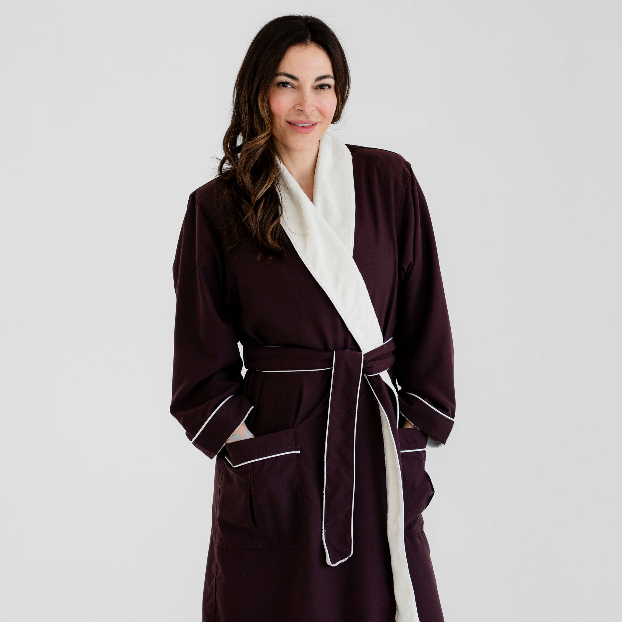 Champneys Robe Luxury Spa Robes | Deluxe Plush Bathrobe | Chocolate Brown | Luxury Spa ...