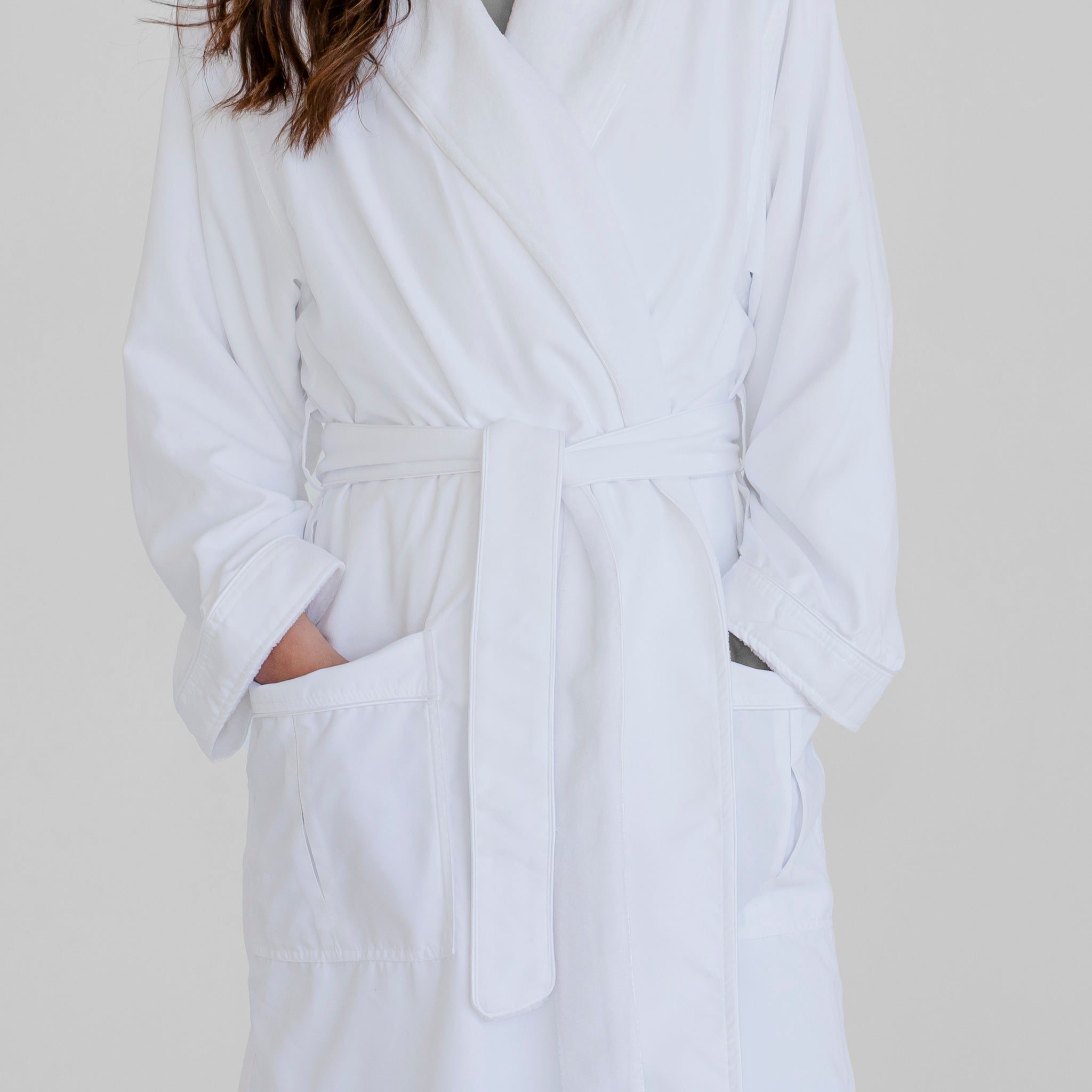 Luxury Spa Robes | Deluxe Plush Bathrobe | White | Luxury Spa Robes
