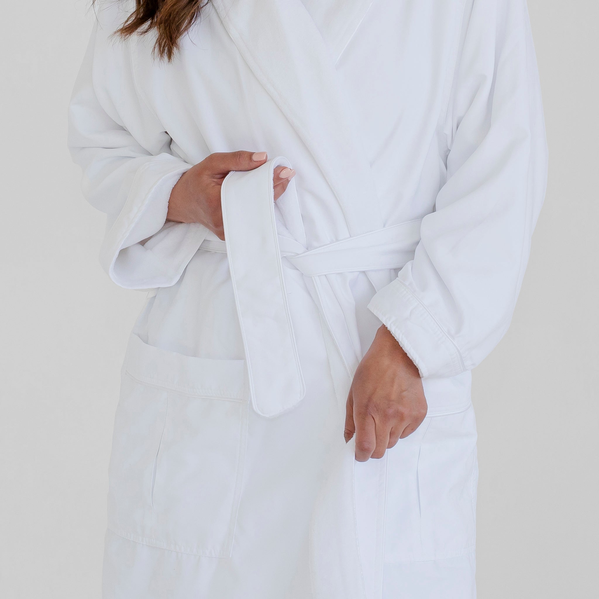 Luxury Spa Robes | Deluxe Plush Bathrobe | White | Luxury Spa Robes