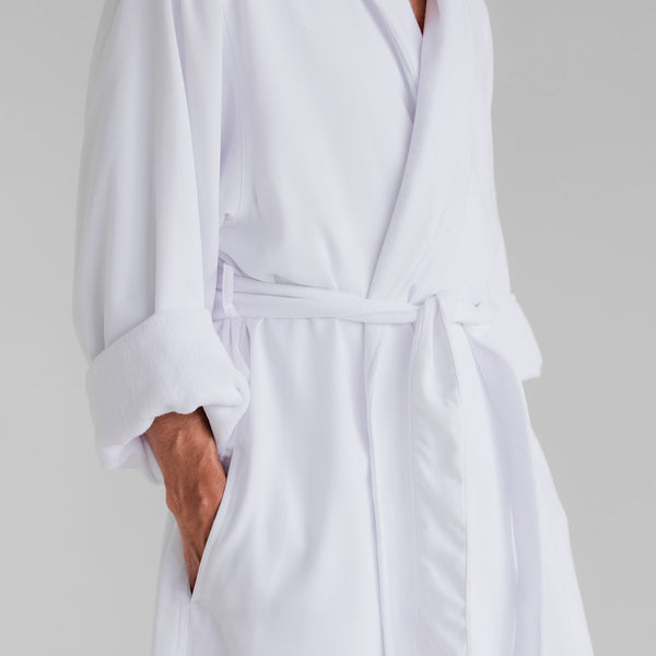 Essential Terry Cloth Spa Robe - White