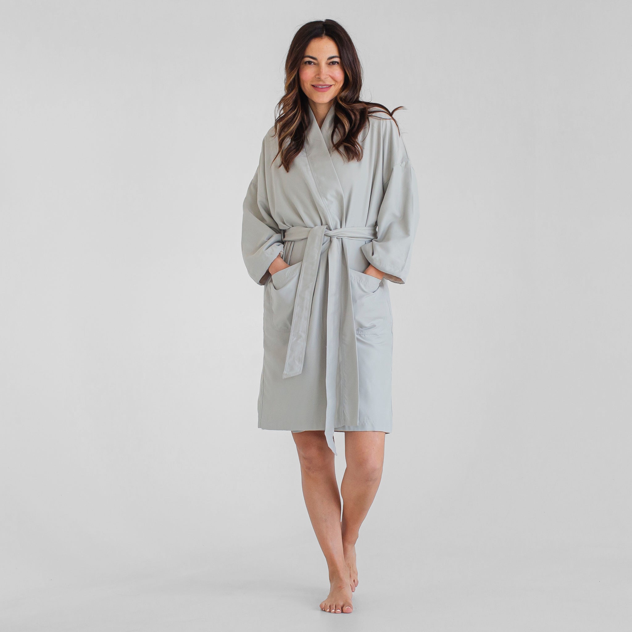 Fit Robe Luxury Spa Robes | Kimono Plush Bathrobe | Sage Green | Luxury Spa Robes