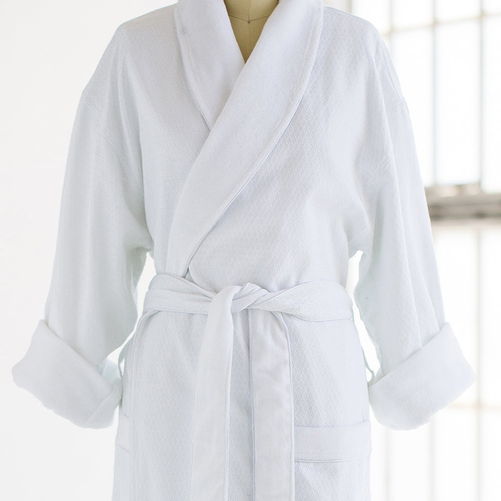 Luxury Spa Robes | Hotel Waffle & Terry Cloth Bathrobe | White | Luxury ...