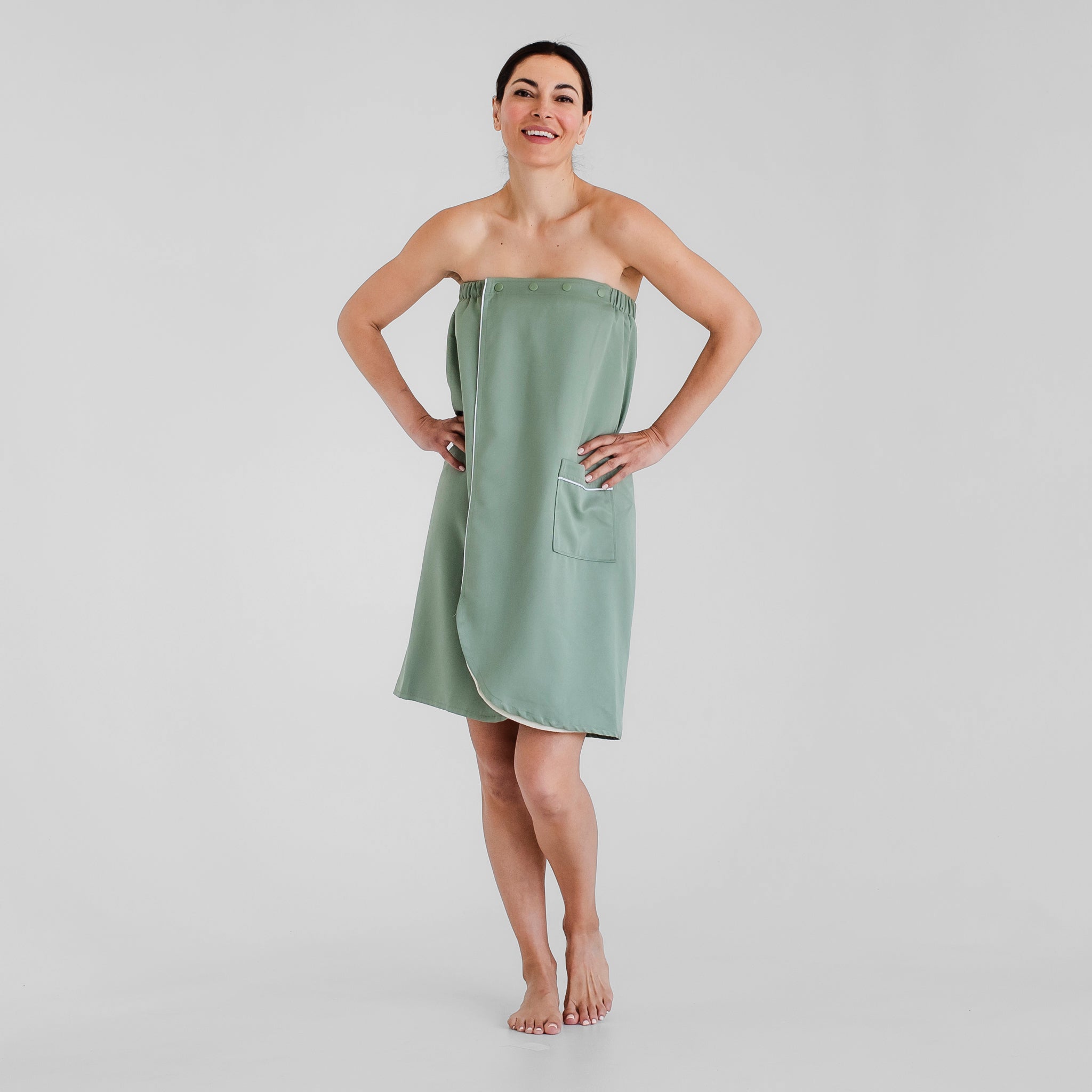 Spat Cloth Luxury Spa Robes | Terry Cloth Body Wrap | Green | Luxury Spa Robes