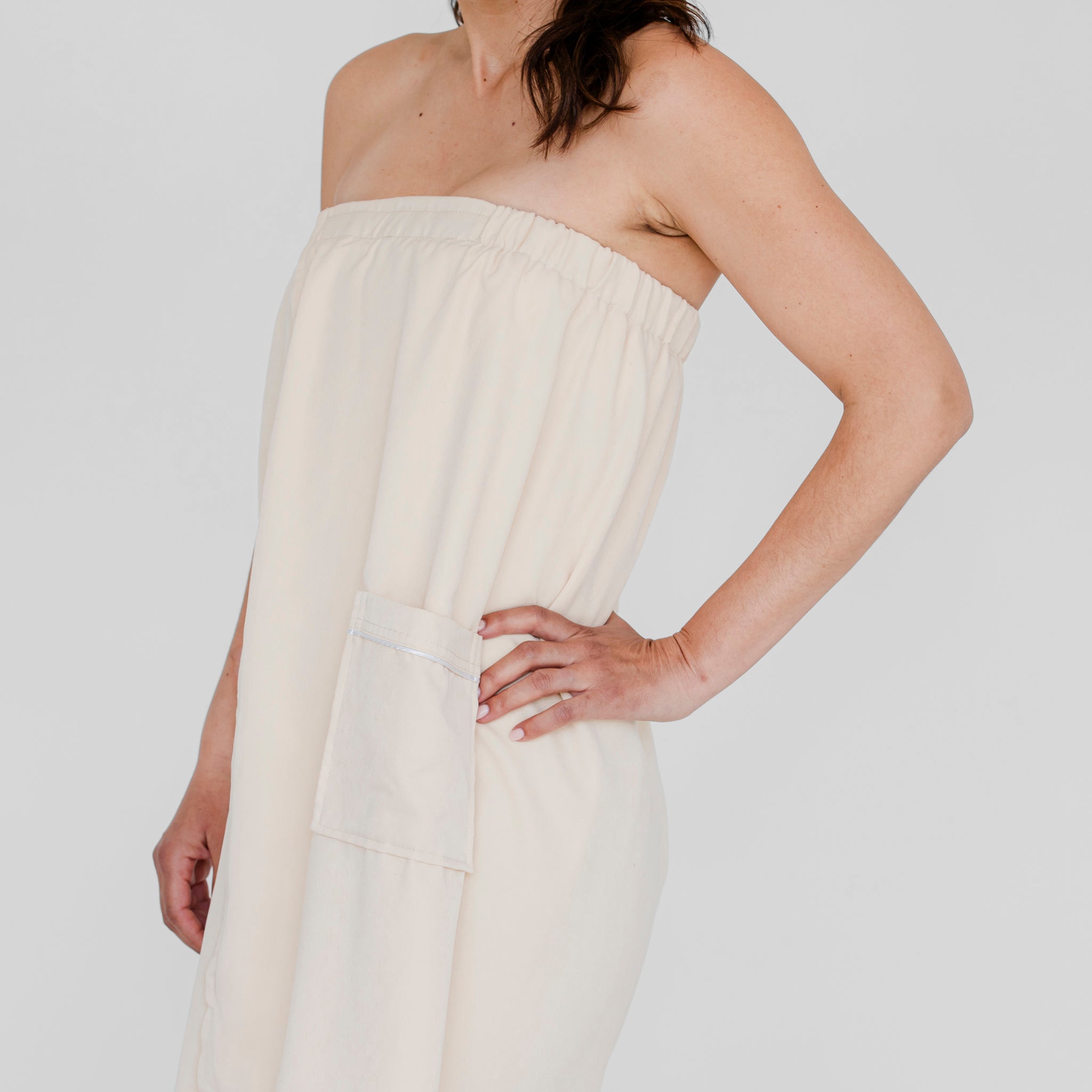 Luxury Spa Robes | Terry Cloth Body Wrap | Ivory | Luxury Spa Robes