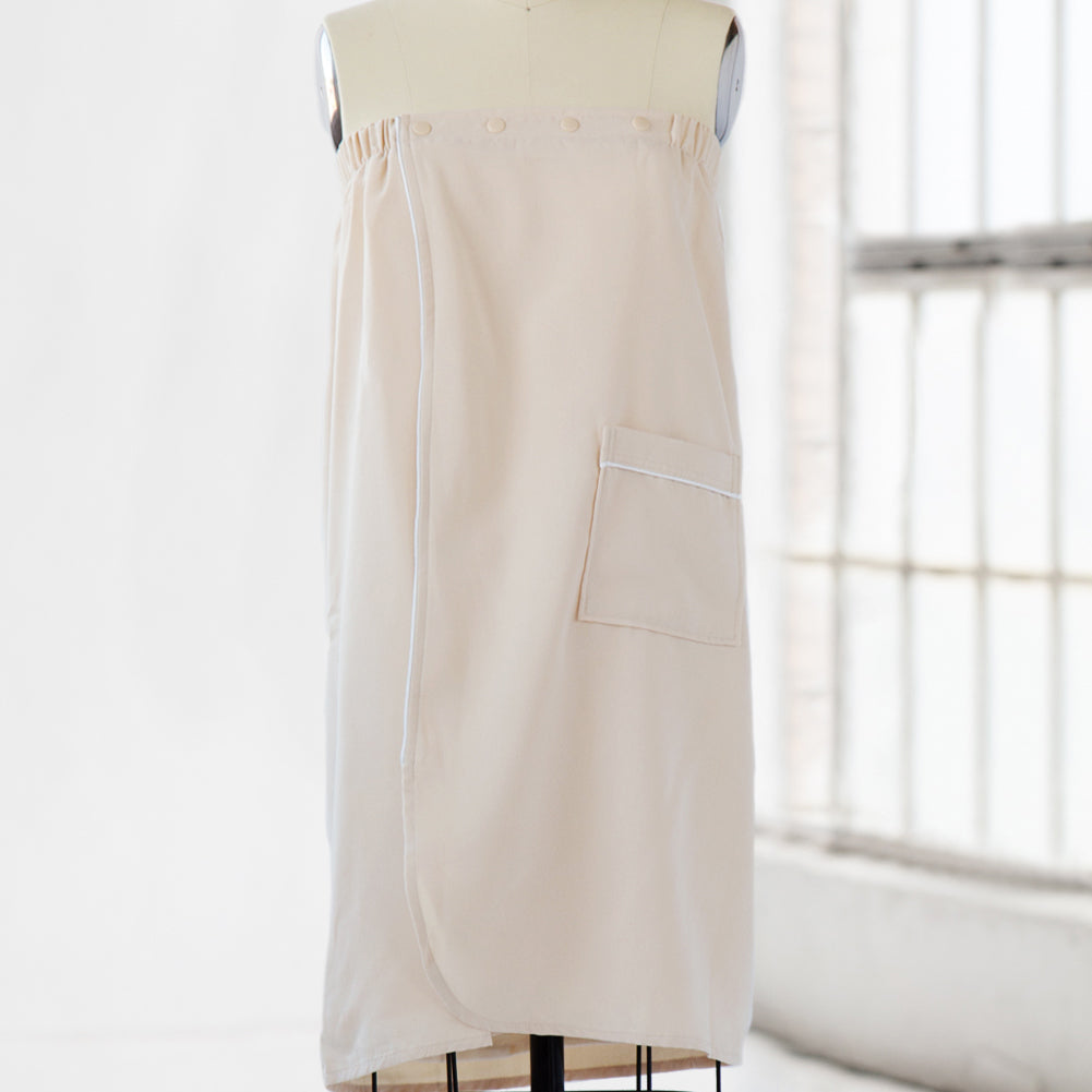 Luxury Spa Robes | Terry Cloth Body Wrap | Ivory | Luxury Spa Robes