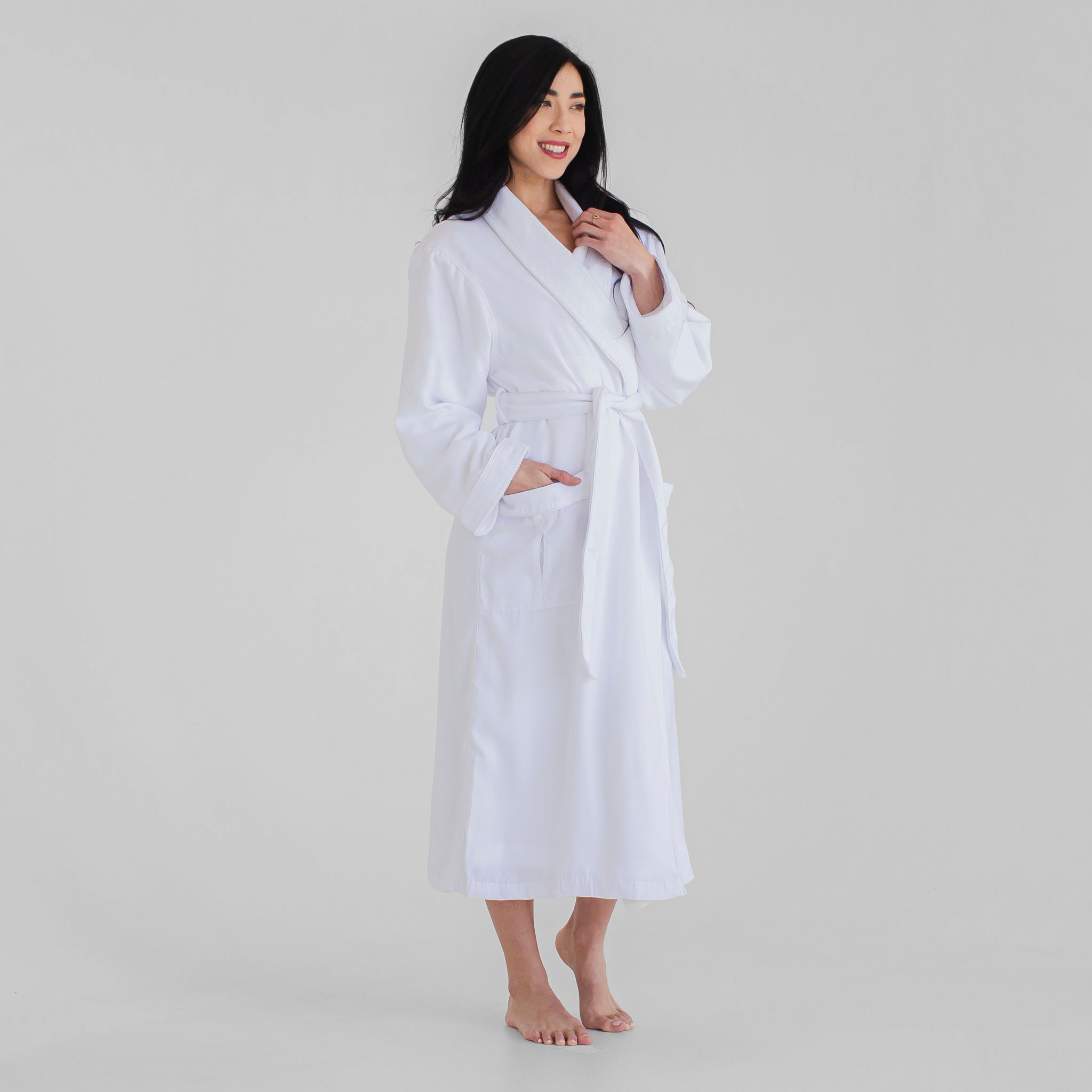 Ultimate Luxury Plush Spa Robe White Luxury Spa Robes