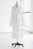White Cotton Modal Spa robe with full length sleeves on a mannequin against a white background.